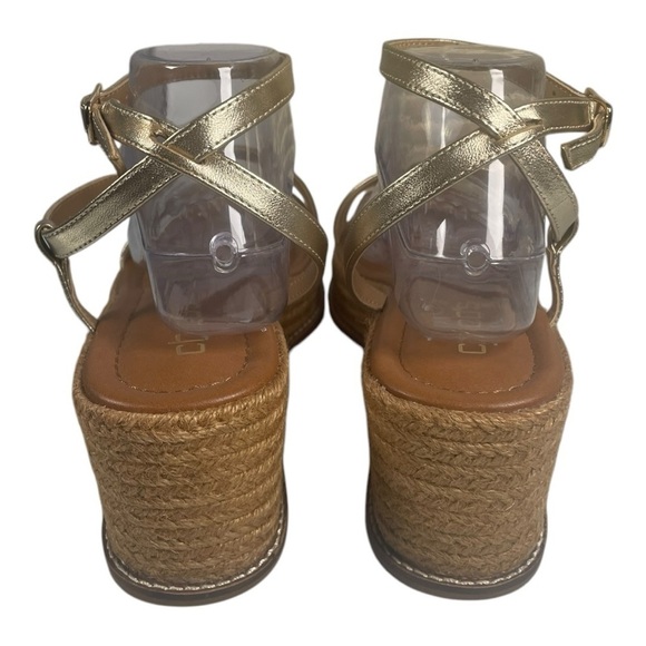 Chicos Women’s Carolina Champagne Platform Espadrille Sandals - Picture 5 of 9